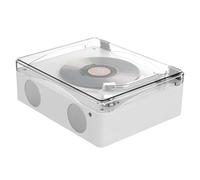 GNURBDILFO Lecteur CD Rétro Bluetooth 5.0 Haut-Parleur Intégré Rechargeable Lecteur de Musique HiFi Lecture sans Perte Télécommande Infrarouge Installation Facile Facile à Utiliser, B