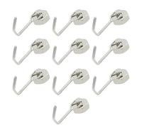 GNURBDILFO Lot de 10 crochets magnétiques rotatifs robustes pour réfrigérateur, cuisine, barbecue, gril, clé, argenté