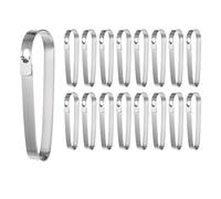 GNURBDILFO Lot de 16 clips de panneau immobilier pour panneau de signalisation en acier inoxydable