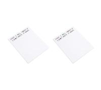 GNURBDILFO Lot de 2 blocs de notes autocollantes amusantes, pour liste de choses à faire, fournitures de bureau, étiquettes de bloc-notes, notes autocollantes de bureau, 50 pages, A