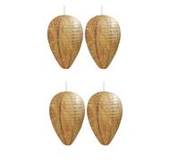 GNURBDILFO Lot de 4 mini nids de guêpes en papier à suspendre pour guêpes, frelons, vestes jaunes, faciles à installer et à utiliser