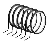 GNURBDILFO Lot de 6 rouleaux de ruban adhésif pour tableau blanc 0,6 cm - Ruban adhésif fin effaçable à sec pour art, graphiques et tableaux blancs - Ruban de papier à rayures fines, 30,5 m par