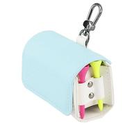 GNURBDILFO Pochette de Sac de Balle de Golf Support de Pochette de Sac de Tees de Golf Aux Couleurs Bloquées Boucle de Suspension en Métal Magnétique pour 2 Balles de Golf Installation Facile Bleu Cie