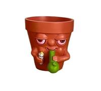 GNURBDILFO Pots à Fumer, Mini Pots de Plantes en Résine Artificielle, Pots de Plantes D'Intérieur, Pots de Plantes Uniques, Plantes D'Intérieur, Bureaux, Famille Réutilisable C