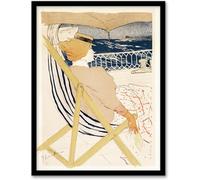 Gnvkd Ecbxz Affiche Henri de Toulouse-Lautrec Tableau de croisière Tableau passager Art abstrait mural Estampes vintage pour décoration intérieure 40x60cm Sans cadre