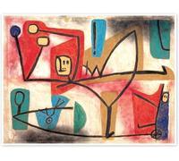 Gnvkd Ecbxz Affiche Paul Klee Exubérance Peinture abstraite vintage sur toile Art mural moderne Gravure Paul Klee pour décoration de salon 40x50cmx1 sans cadre