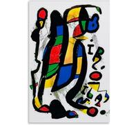 Gnvkd Ecbxz Affiches de Joan Miro Surréalisme Peinture abstraite sur toile Art mural vintage Estampe Joan Miro pour salon Décoration moderne de la maison 40x60cm Sans cadre