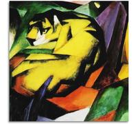 Gnvkd Ecbxz Franz Marc Posters Tigre Art Mural Vintage Abstrait Toile Peinture Franz Marc Impressions Pour Décoration Moderne Tableaux 50x50cm Sans Cadre