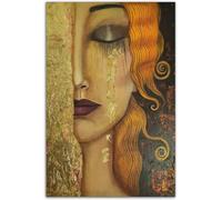 Gnvkd Ecbxz Gustav Klimt Art mural Freya Larmes d’or Affiches Peinture sur toile vintage Gustav Klimt Impressions pour la décoration intérieure moderne Photos 50x70cm Sans cadre