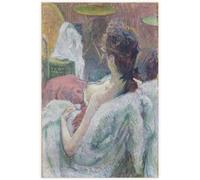 Gnvkd Ecbxz Henri de Toulouse-Lautrec Estampes Le modèle Peinture de toile reposée Œuvres d’art vintage Affiche Abstracte murale pour décoration intérieure 40x60cm Sans cadre