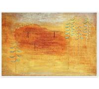 Gnvkd Ecbxz Meeting Place par Paul Klee Affiche Peinture abstraite vintage sur toile Art mural moderne Imprimé Paul Klee pour décoration de salon 40x50cmx1 Sans cadre