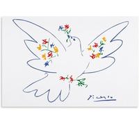 Gnvkd Ecbxz Pablo Picasso Affiche Colombe de la Paix Art Mural Abstrait Pablo Picasso Impressions Moderm Peinture Sur Toile Pour La Maison Décoration Murale Photo 50x70cm Sans Cadre