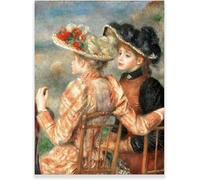 Gnvkd Ecbxz Pierre Auguste Renoir Affiche Deux Filles Peinture Sur Toile Art Mural Vintage Pierre Auguste Renoir Impressions Pour La Maison Décor Photos 40x50cm Sans Cadre