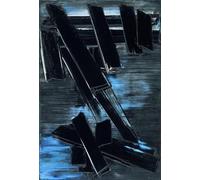 Gnvkd Ecbxz Pierre Soulages Affiche Abstrait Art Mural Pierre Soulages Peinture sur toile Pierre Soulages Impressions Pour La Maison Art Mural Décor Photo 60x80cm Sans Cadre