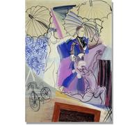 Gnvkd Ecbxz Raoul Dufy Poster Funambules Funambules Toile Vintage Art Mural Abstrait Célèbre Peinture Raoul Dufy Tirages Pour Décor Intérieur Photo 50x70cm Sans Cadre