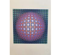 Gnvkd Ecbxz Victor Vasarely Affiches Moderne Peinture sur toile Art mural abstrait Victor Vasarely Impressions Victor Vasarely Photos Pour Décoration Intérieure 50x70cm Sans Cadre