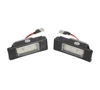 GNXfixt 2x éclairage de plaque d'immatriculation LED 265108990A pour Q50 Q-ashqai J11 P-rimera P12 P-athfinder R51 X-Trail T31 Ju-ke F15 M-icra V-ersa N-avara Ensemble de 2 éclairages de plaque d'imma