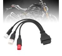 GNXFixt Câble OBD2 3 4 6 Broches pour Moto Adaptateur 16 Broches OBD2 Lecteur Codes de Défaut Diagnostic Moto pour Hon.da Ya.ma.ha Su.zu.ki