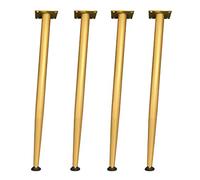 GNYVZXPLQ Cadres de Jambe de Table en métal, Lot de 4 Pieds de Table réglables en métal, Tailles Multiples: 43 à 72cm, Multicolores, avec Accessoires de Montage.(Gold,70cm)