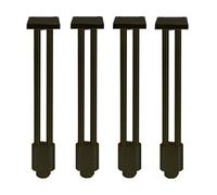 GNYVZXPLQ Cadres de Jambe de Table en métal, Pieds de Meubles en métal à Monter soi-même, Aluminium, Multicolores, Plusieurs Tailles, Lot de 4(Black,35cm/13.8in)