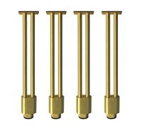 GNYVZXPLQ Cadres de Jambe de Table en métal, Pieds de Meubles en métal à Monter soi-même, Aluminium, Multicolores, Plusieurs Tailles, Lot de 4(Gold,25cm/9.9in)