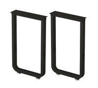GNYVZXPLQ Cadres de Jambe de Table en métal, Pieds de Table en Fer for Tables DIY Multicolore Plusieurs Tailles Lot de 2(Black,30 * 100cm/11.8 * 39.4in)
