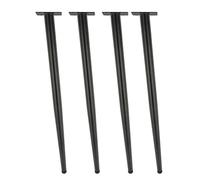 GNYVZXPLQ Cadres de Jambe de Table en métal, Pieds de Table en métal à Monter soi-même, for Table de Chevet, Bureau, avec vis de Montage, Multicolores, 40-100 cm(Black,90cm/35.4in)