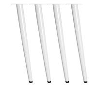 GNYVZXPLQ Cadres de Jambe de Table en métal, Pieds de Table en métal à Monter soi-même, for Table de Chevet, Bureau, avec vis de Montage, Multicolores, 40-100 cm(White,60cm/23.6in)