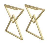 GNYVZXPLQ Cadres de Jambe de Table en métal, Pieds de Table en métal avec vis de Montage Multicolores 60-100 cm, Lot de 2(Gold,60cm/23.6in)