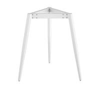 GNYVZXPLQ Cadres de Jambe de Table en métal, Pieds de Table en métal, Lot de 2, avec vis de Montage, Pieds réglables, Noir, Or, Blanc, Largeur 45-75 cm, Hauteur 72 cm(White,75cm/29.5in)