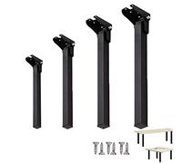 GNYVZXPLQ Cadres de Jambe de Table en métal, Pieds de Table Pliables en Fer à épingle à Cheveux, réglables à 90 degrés, Lot de 4, hauteurs Multiples(25cm(9.8in))