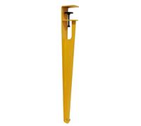 GNYVZXPLQ Cadres de Jambe de Table en métal, Pieds de Table réglables en Forme de F, en métal et Fer, sans perçage, for Bureau, DIY, Lot de 1, 2 ou 4, Multicolores(Yellow,1pcs)