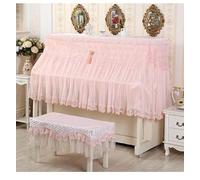 GNYVZXPLQ Housse pour Piano Droit, 150x120x40cm Upright Piano Cover with Stool Multicolor Multiple Sizes(Pink Half -Cover,Only Double Stool 40 * 80cm)