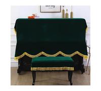 GNYVZXPLQ Housse pour Piano Droit, Al Gold Velvet Piano Cover with Bench Tassel Drape Long/Short 60x40cm(D1)