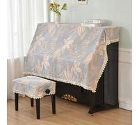 GNYVZXPLQ Housse pour Piano Droit, Gold Lace Ruffle Upright Piano Cover with Stool Multicolor Multiple Sizes(Golden Wind Delivery,Double Stool Cover 76 * 36cm)