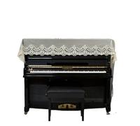GNYVZXPLQ Housse pour Piano Droit, Half Upright Piano Cover with Stool 200cm x 70cm Multicolor Velvet Lace Ruffle(Grey)