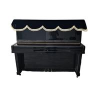 GNYVZXPLQ Housse pour Piano Droit, Housse Piano Droit Velours Multicolore 180x75cm(Black)