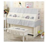 GNYVZXPLQ Housse pour Piano Droit, Piano Cover Cartoon Print Multicolor with Bench for Double Or Single Stool(Baby Elephant,Cover Double Stool)
