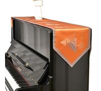 GNYVZXPLQ Housse pour Piano Droit, Square Half Upright Piano Cover with Stool Sun Multicolor 33x200cm(Orange)