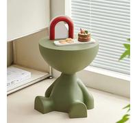 GNYVZXPLQ Table d'appoint, table de chevet, table basse, table de nuit, 38,1 x 38,1 x 40,6 cm, multicolore (vert)