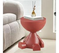 GNYVZXPLQ Table d'appoint, table de chevet, table basse, table de nuit, 38,1 x 38,1 x 40,6 cm, multicolore (rouge)
