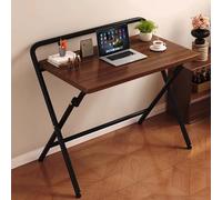 GNYVZXPLQ Table Informatique, Bureau d'ordinateur Pliable Multicolore, Plusieurs Tailles, Design Pliable, Espace de Rangement spacieux(Walnut,60 * 40 cm/23.6 * 15.7 in)