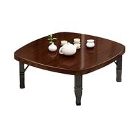 GNYVZXPLQ Table Pliante multifonctionnelle, Table Basse Japonaise carrée Pliable for Salon, Chambre à Coucher, décoration d'intérieur(Brown,23.6'')