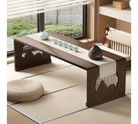 GNYVZXPLQ Table pliante multifonctionnelle, table basse japonaise pliable style antique pour salon, tatami (noyer, 100 x 48 x 30 cm)