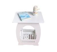 GNYVZXPLQ Table pliante multifonctionnelle, table d'appoint avec étagère de rangement, table d'appoint moderne pour canapé, table de chevet, meubles de maison, petites tables pour petits espaces
