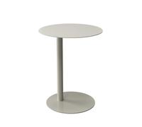 GNYVZXPLQ Table pliante multifonctionnelle, table d'appoint ronde en forme de C, table d'appoint en métal coloré, table de canapé pour collation et boisson (crème curry, 40 x 40 x 63 cm)