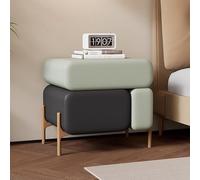 GNYVZXPLQ Table pliante multifonctionnelle, table de chevet créative, table de chevet moderne avec cuir, table d'appoint moderne pour chambre à coucher, salon, étude (G, 40 x 40 x 50 cm)