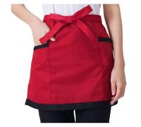 GNYVZXPLQ Tablier à taille mi-courte Demi-tablier court multicolore serveur serveuse cuisine bar café(Color 4)