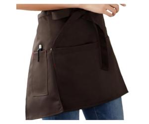 GNYVZXPLQ Tablier à taille mi-courte Demi-tablier court multicolore serveur serveuse cuisine bar café(Color 2)