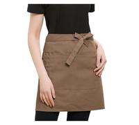 GNYVZXPLQ Tablier à taille mi-courte Demi-tablier court unisexe for Restaurant café travail bavoir Style multicolore for serveur(Coffee)